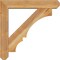 Ekena Millwork Balboa Craftsman Rough Sawn Bracket w/ Offset Brace, Western Red Cedar, 6"W x 30"D x 30"H BKT0604X30X30BOA04RWR - alternate 2